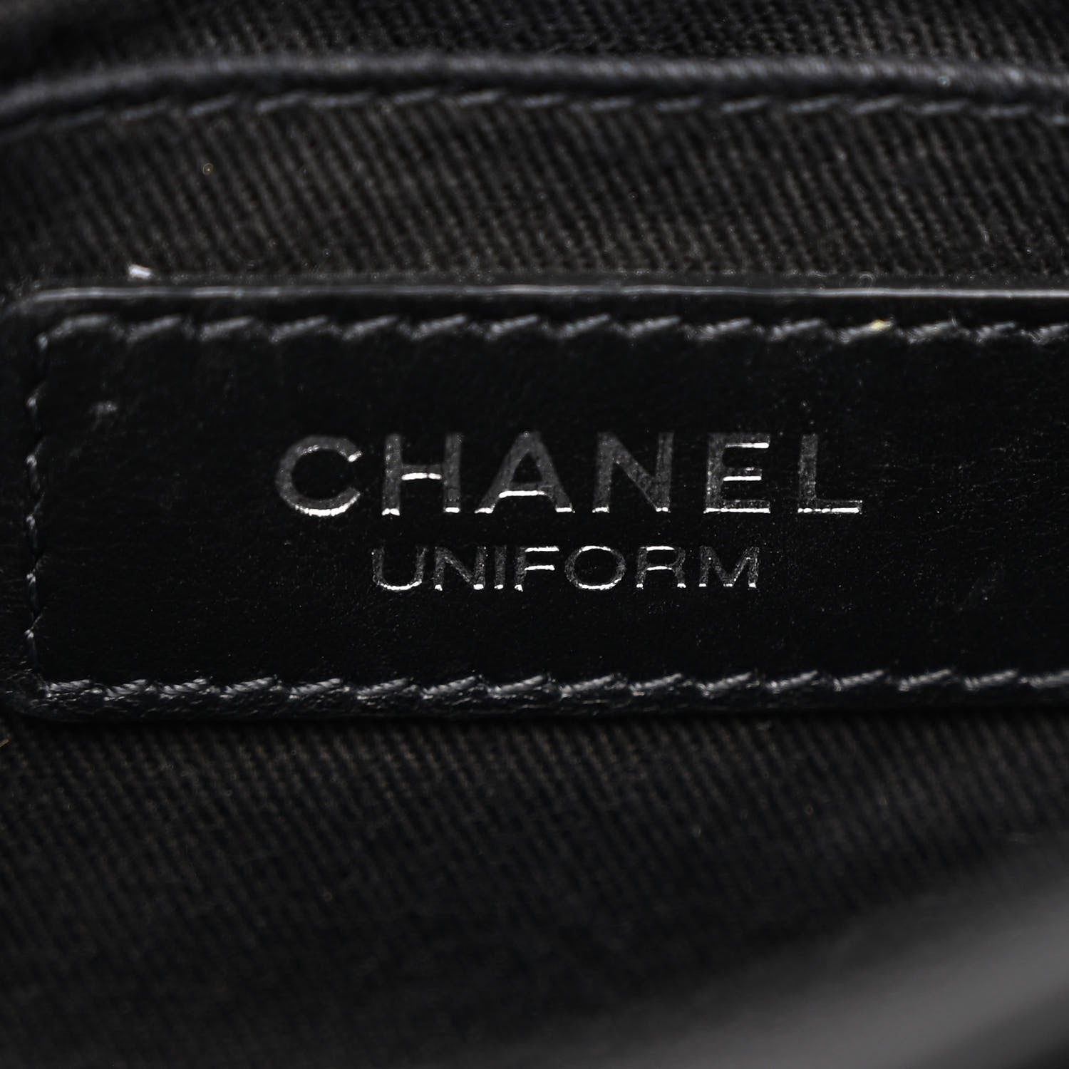 Chanel Calfskin Quilted CC Uniform Flap Belt Bag Black 6 of 13