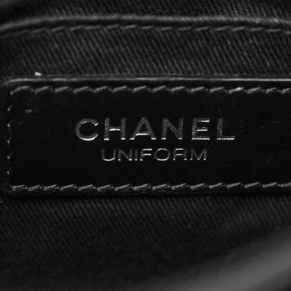 Chanel Calfskin Quilted CC Uniform Flap Belt Bag Black 6 of 13