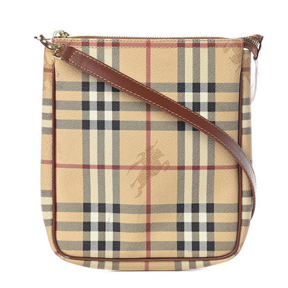 Burberry Haymarket Check Crossbody Bag Brown 1 of 9