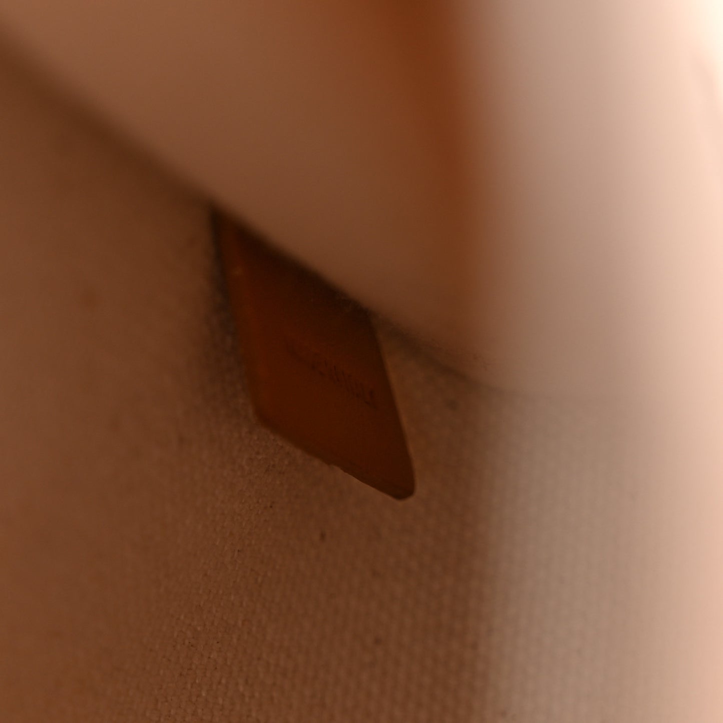 Canvas Calfskin Mini Vertical Cabas Natural Tan