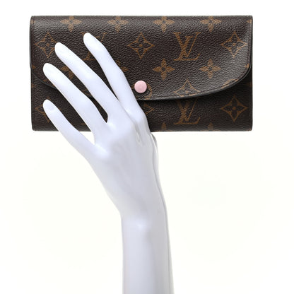 Louis Vuitton Monogram Emilie Wallet Rose Ballerine 2 of 10