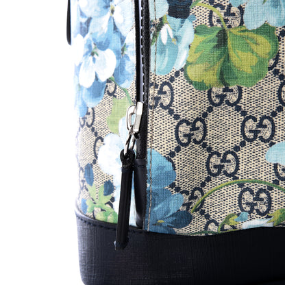 Gucci GG Supreme Monogram Blooms Medium Day Backpack Beige Blue Navy 12 of 12