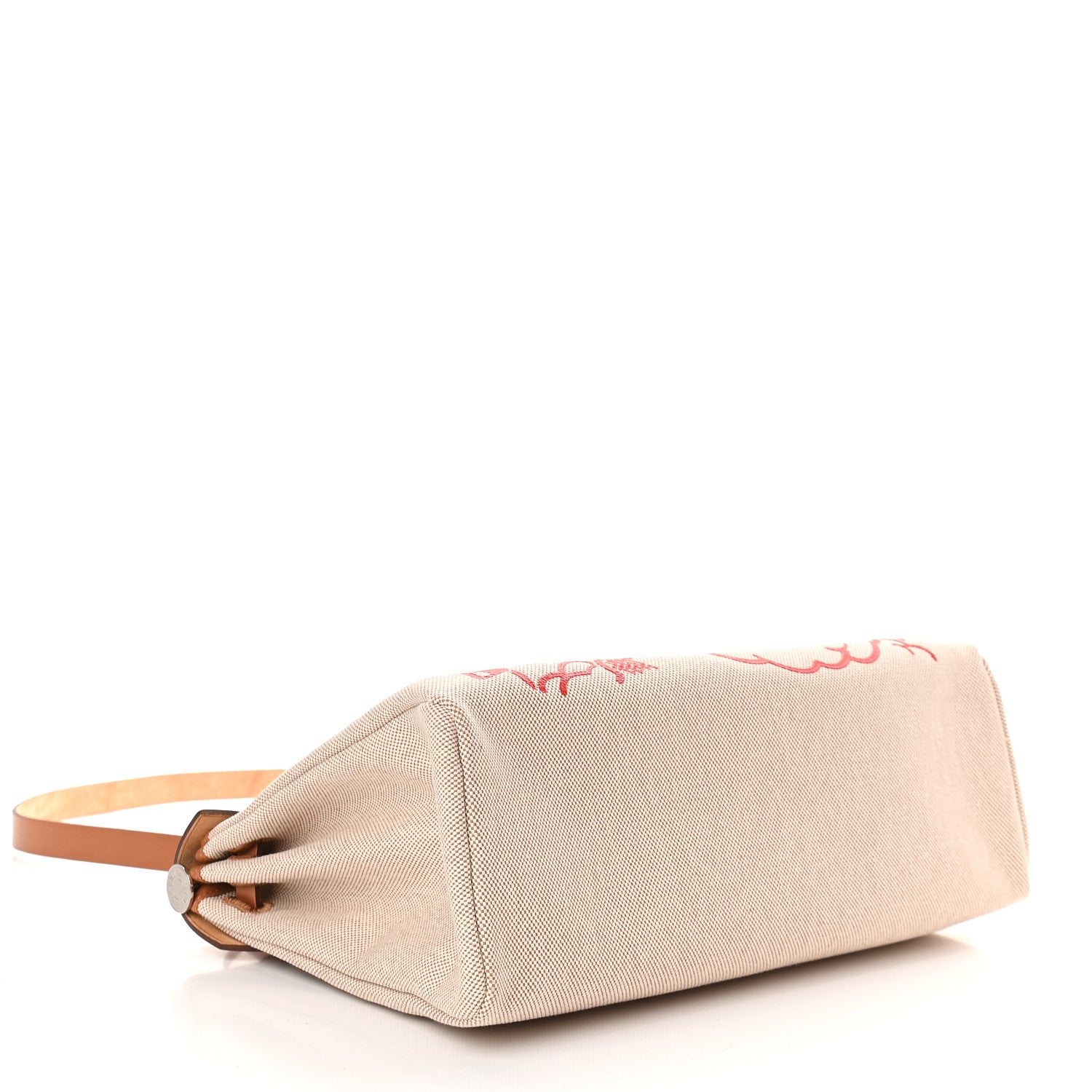 Hermes Vache Hunter Toile Pegase Pop Herbag Zip Retourne 31 PM Capucine Ecru 5 of 10