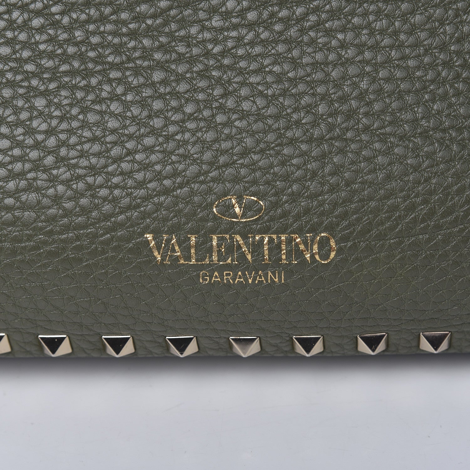 Valentino Garavani Pebbled Calfskin Small Rockstud Flip-Lock Messenger Bag Oasis 17 of 18
