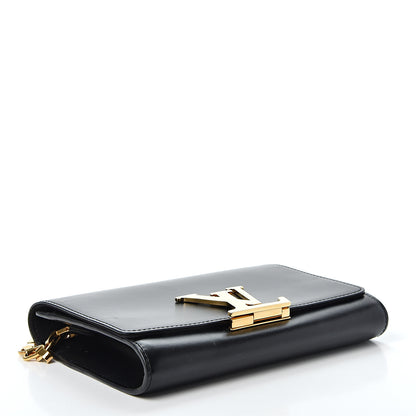 Louis Vuitton Calfskin Chain Louise MM Black 3 of 9
