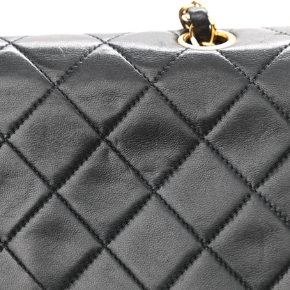Chanel Lambskin Quilted Medium Double Flap Black 19 of 19
