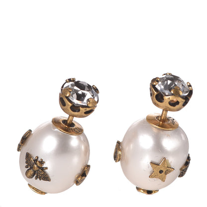 Christian Dior Pearl Crystal Mise En Dior Tribal Earrings 1 of 4