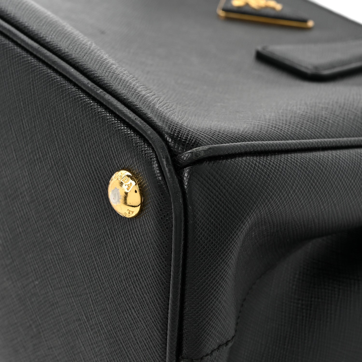 Prada Saffiano Small Galleria Double Zip Tote Black 14 of 17