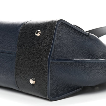 Alexander McQueen Grained Calfskin Small Bi-Color Legend Satchel Navy Black 12 of 12