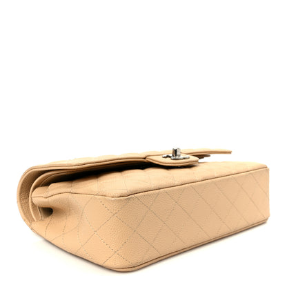 Chanel Caviar Quilted Medium Double Flap Beige 4 of 11