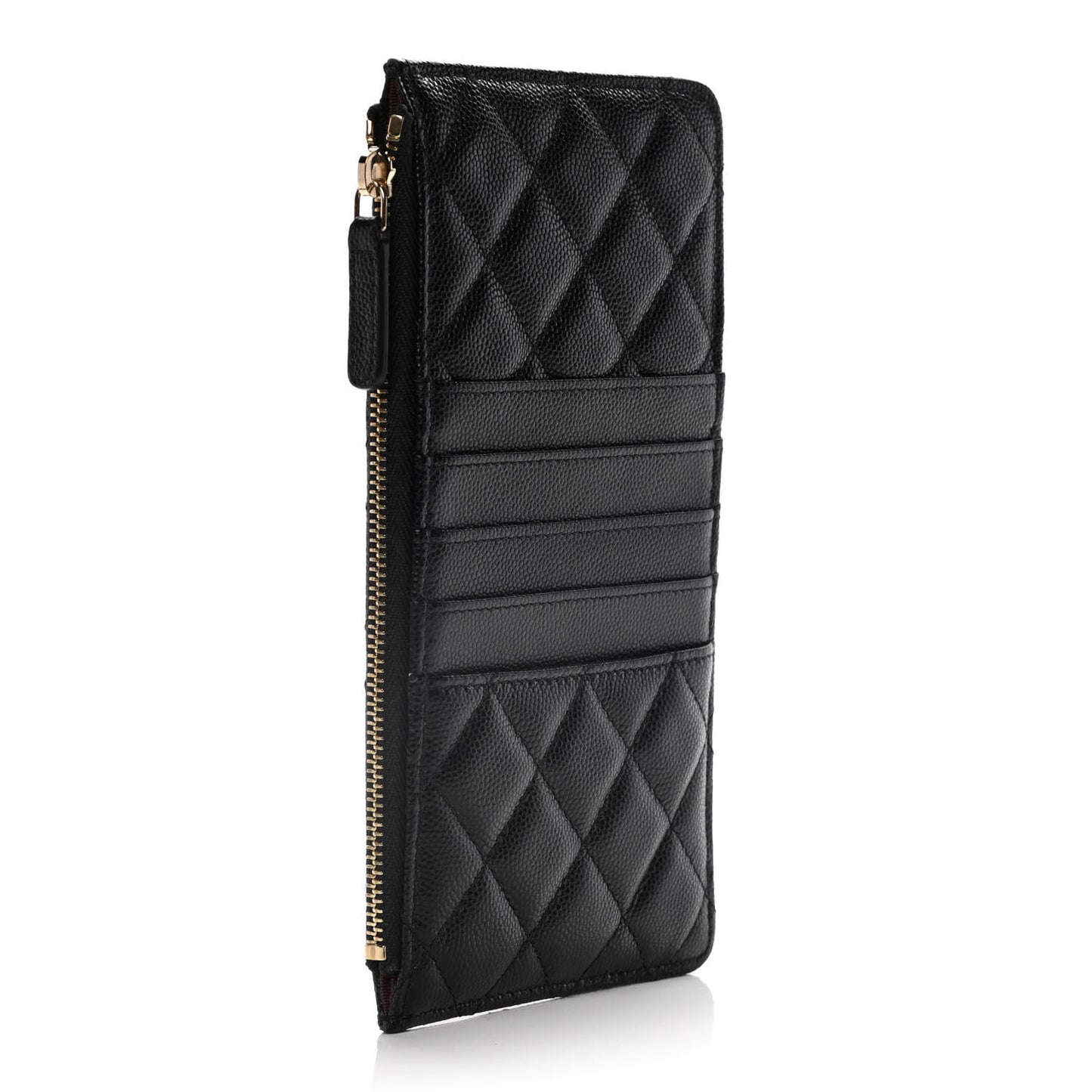 Caviar Quilted Classic iPhone Pouch Black