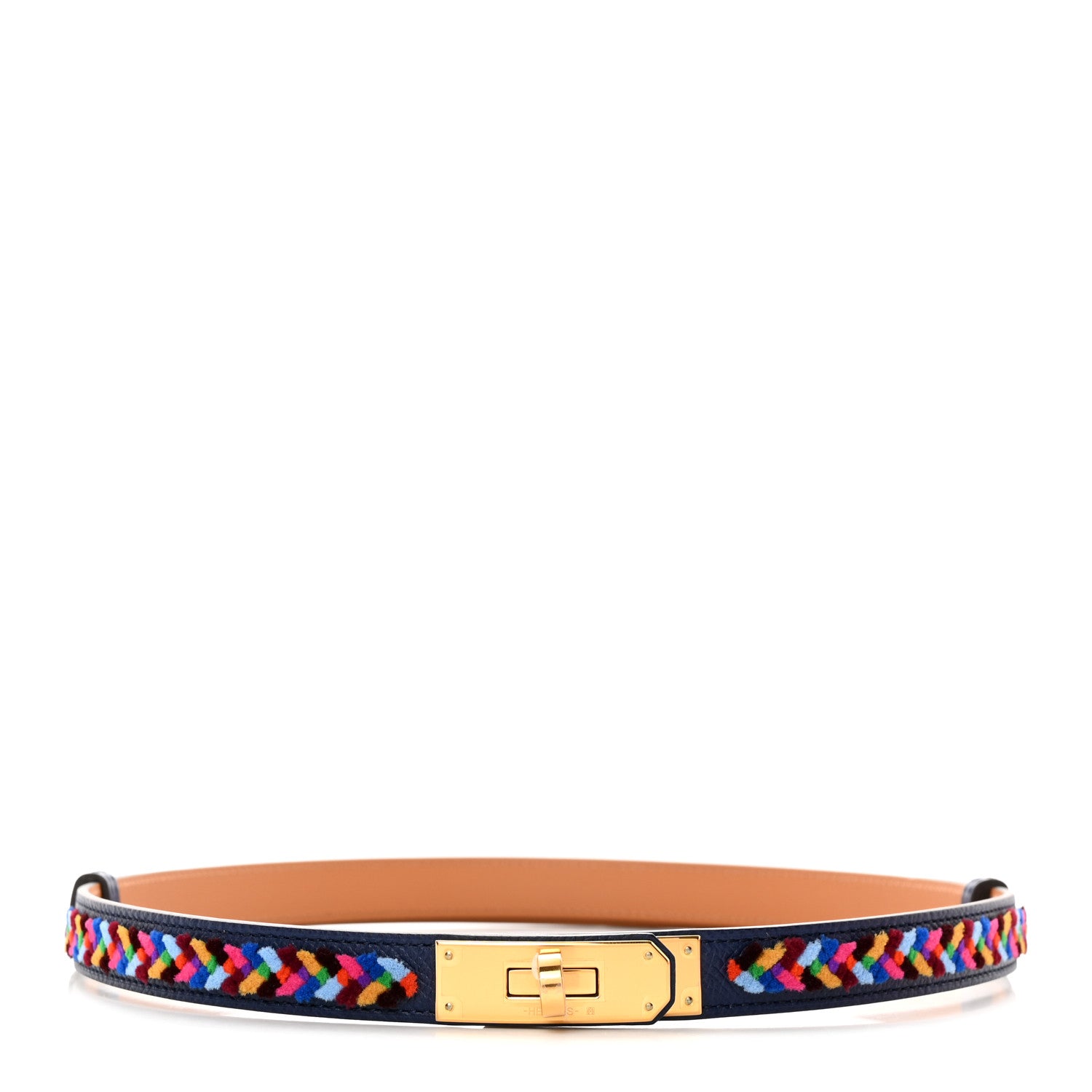 Hermes Epsom Velvet Kelly Belt Bleu Saphir Multicolor 1 of 4