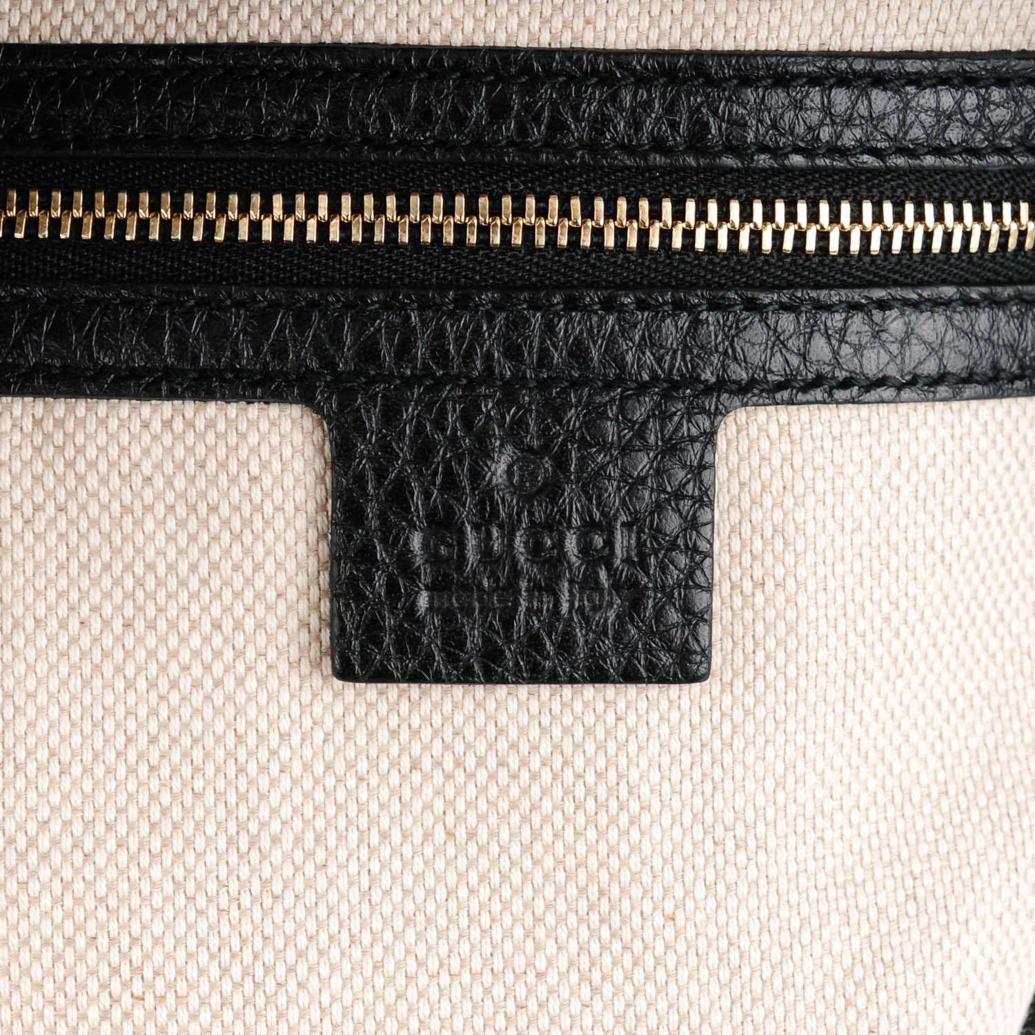 Gucci Pebbled Calfskin Medium Soho Shoulder Bag Black 6 of 7