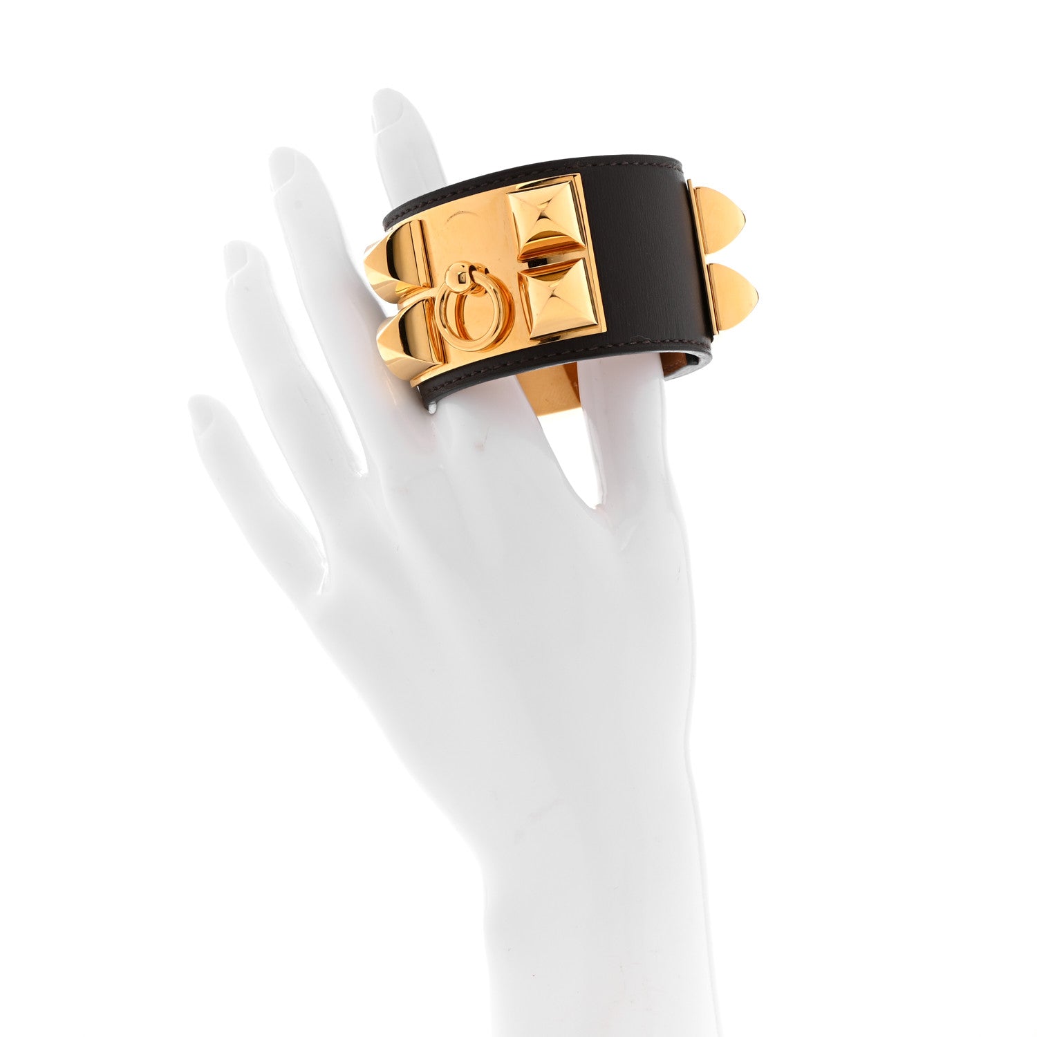 Hermes Box Collier de Chien CDC Bracelet S Chocolate 2 of 8