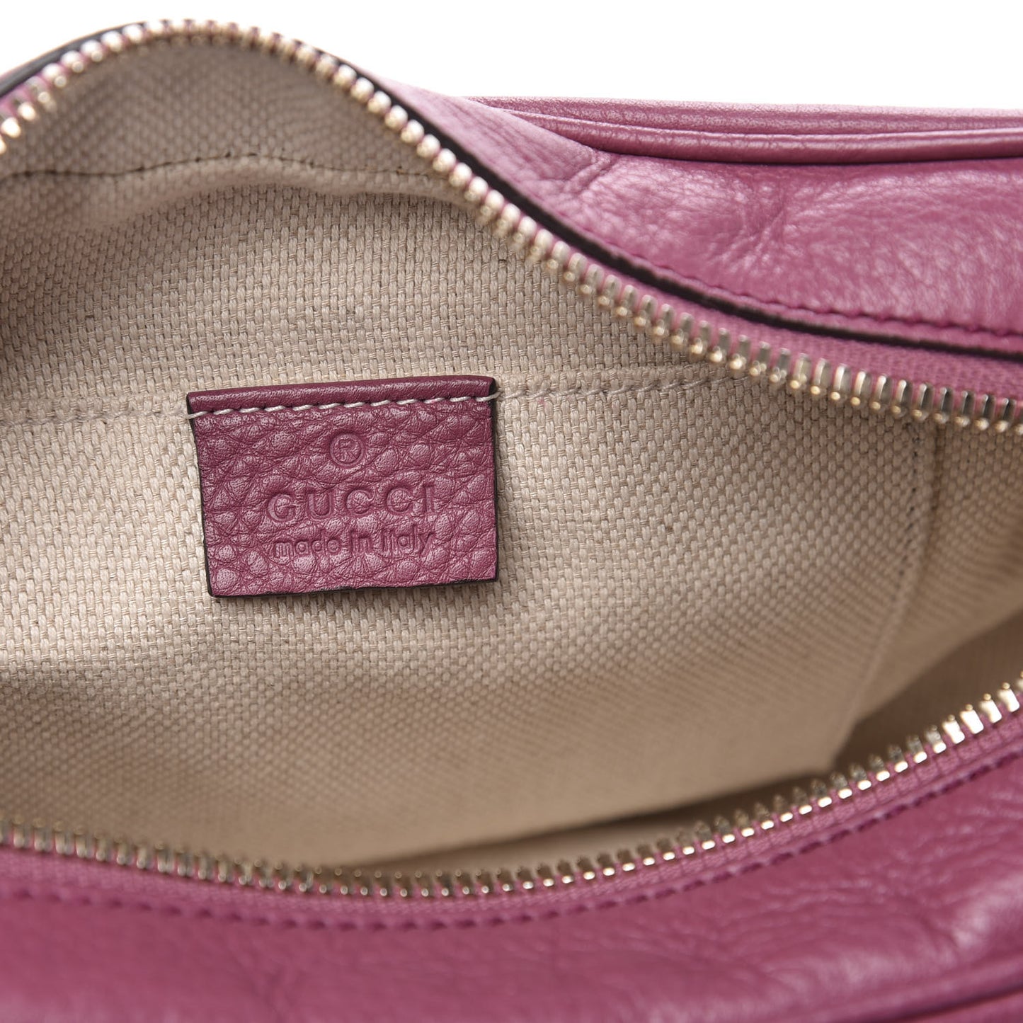 Pebbled Calfskin Small Soho Disco Bag Peonia Flower