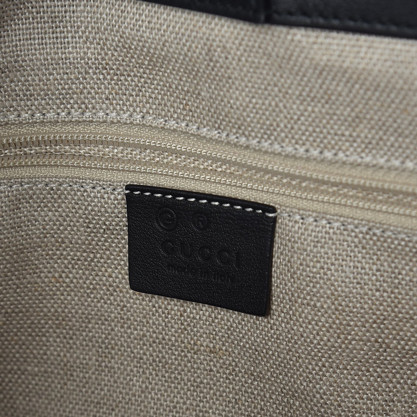 Soft Microguccissima Medium Tote Black