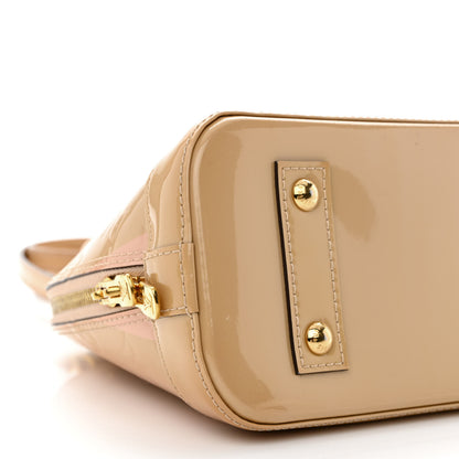 Louis Vuitton Vernis Rayures Alma BB Dune 9 of 15