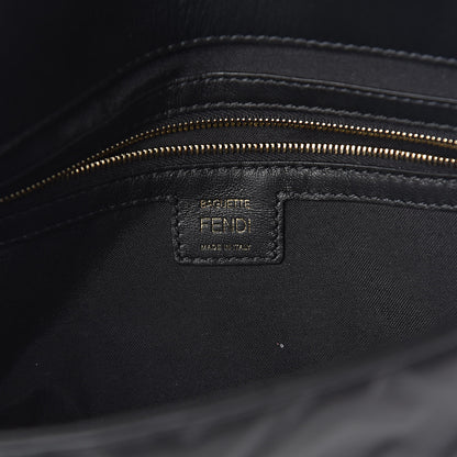 Fendi Nappa FF 1974 Embossed Baguette Black 6 of 10