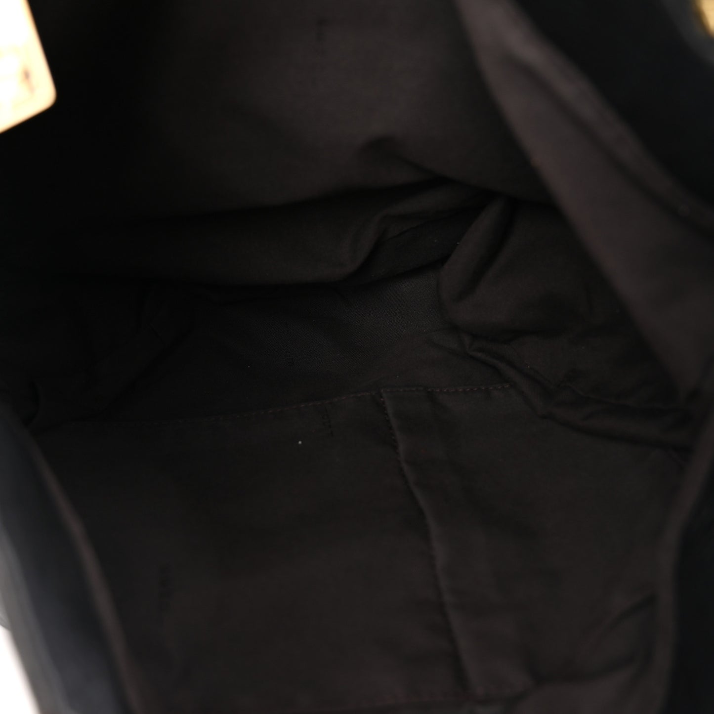 Crinkled Lambskin Mia Tote Black