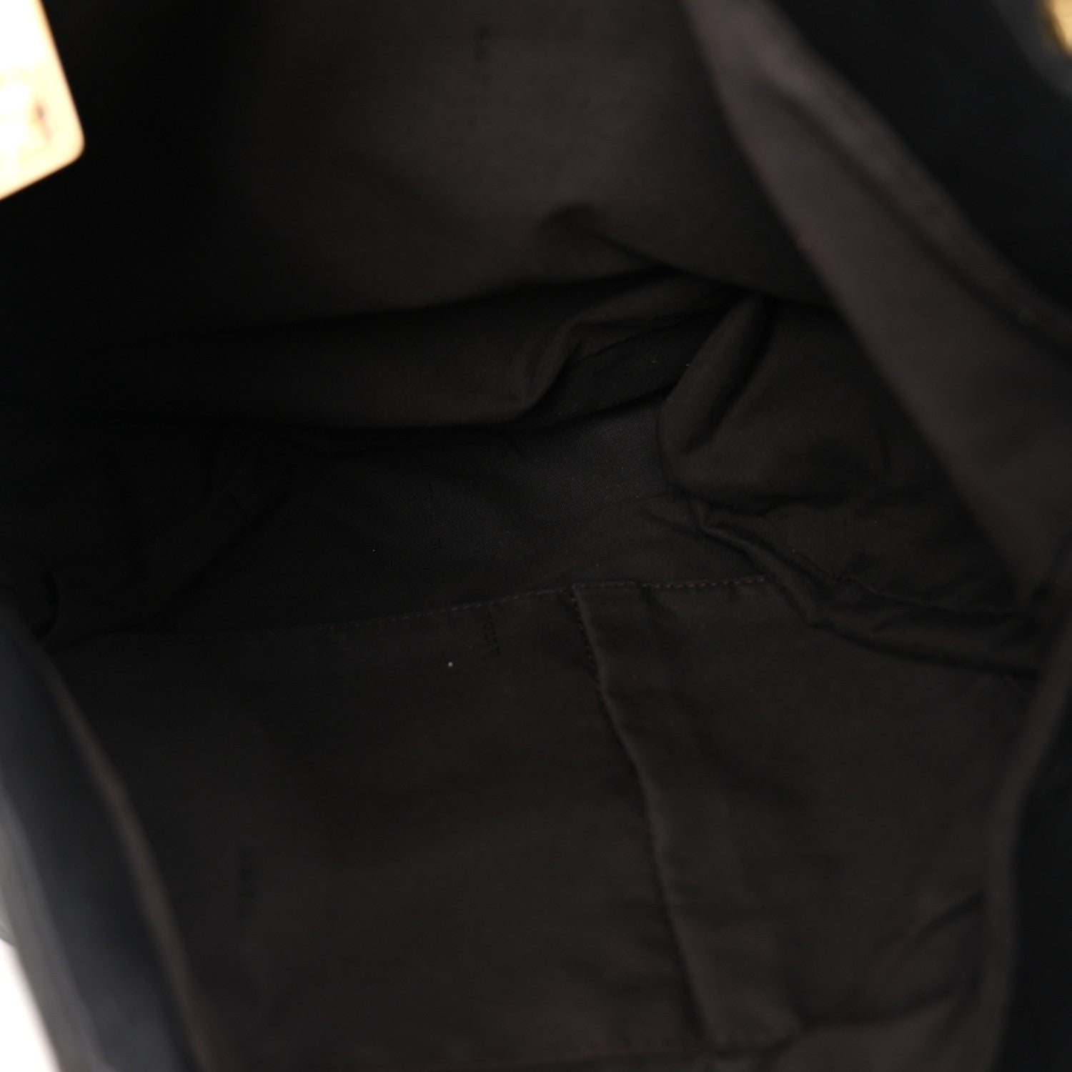 Fendi Crinkled Lambskin Mia Tote Black 5 of 9