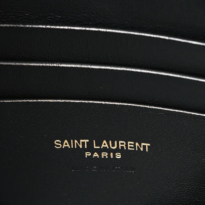 Saint Laurent Grain De Poudre Matelasse Monogram Mini Lou Camera Bag New Vert Fonce 6 of 10