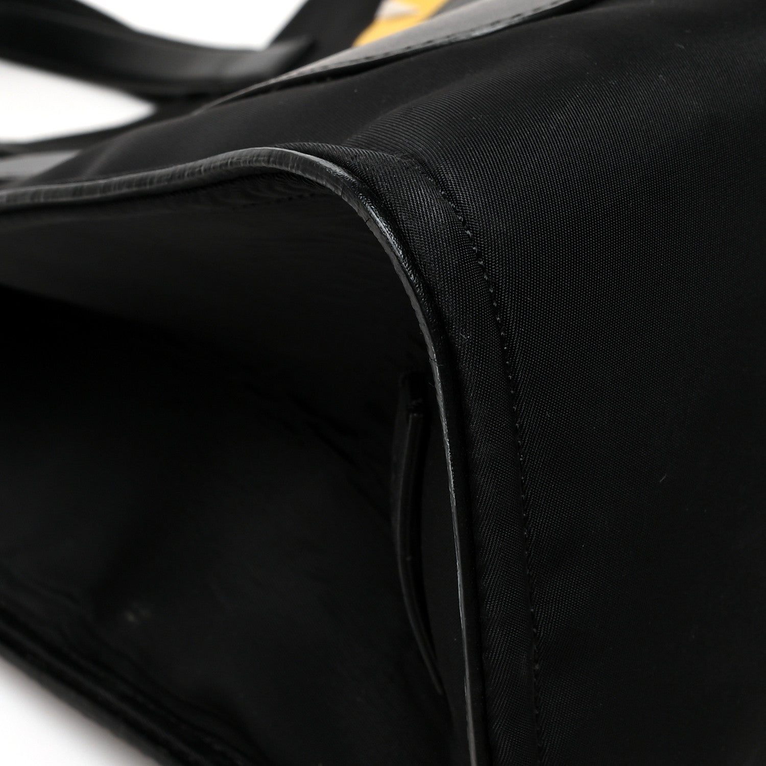 Fendi Nylon Vitello Liberty Dolce Monster Eyes Tote Black Sunflower 11 of 16