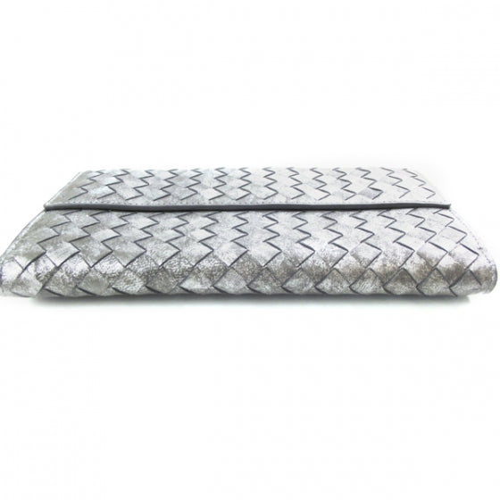 Bottega Veneta Nappa Intrecciato Continental Wallet Silver 4 of 9