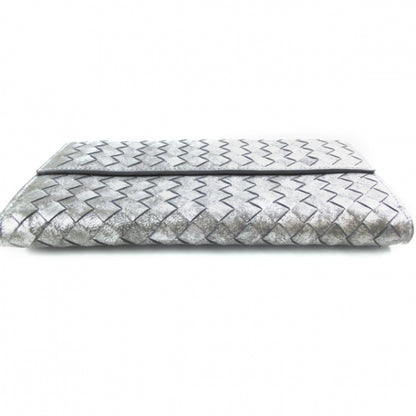 Bottega Veneta Nappa Intrecciato Continental Wallet Silver 4 of 9
