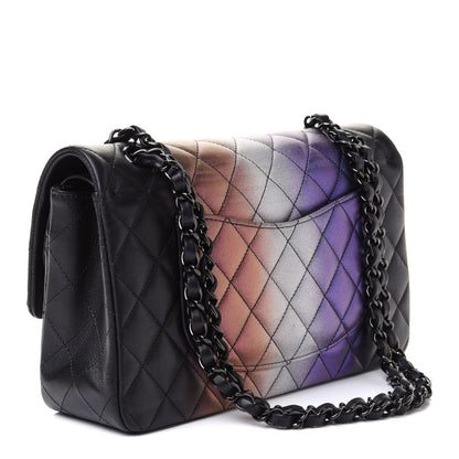 Chanel Calfskin Quilted Ombre Medium Double Flap Black 3 of 10