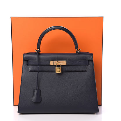 Hermes Epsom Kelly Sellier 28 Bleu Indigo 42 of 42