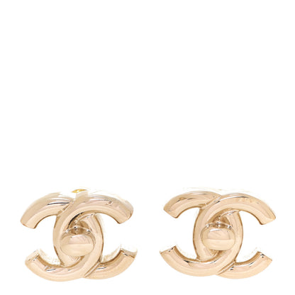Chanel Metal CC Turnlock Earrings Gold 1 of 5