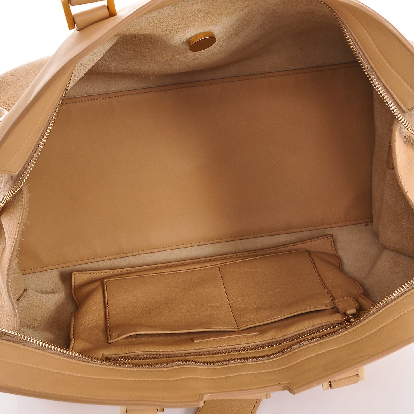 Calfskin Medium Classic Y Cabas Light Beige