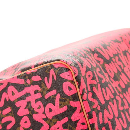 Louis Vuitton Monogram Graffiti Speedy 30 Fuchsia 9 of 12