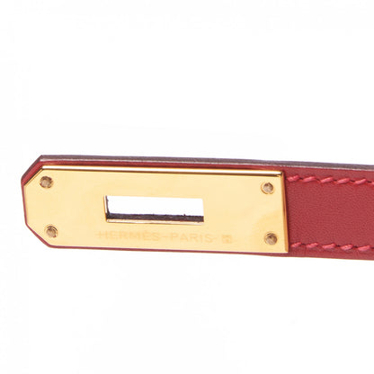 Hermes Tadelakt Kelly Sellier 35 Rouge Vif 24 of 31