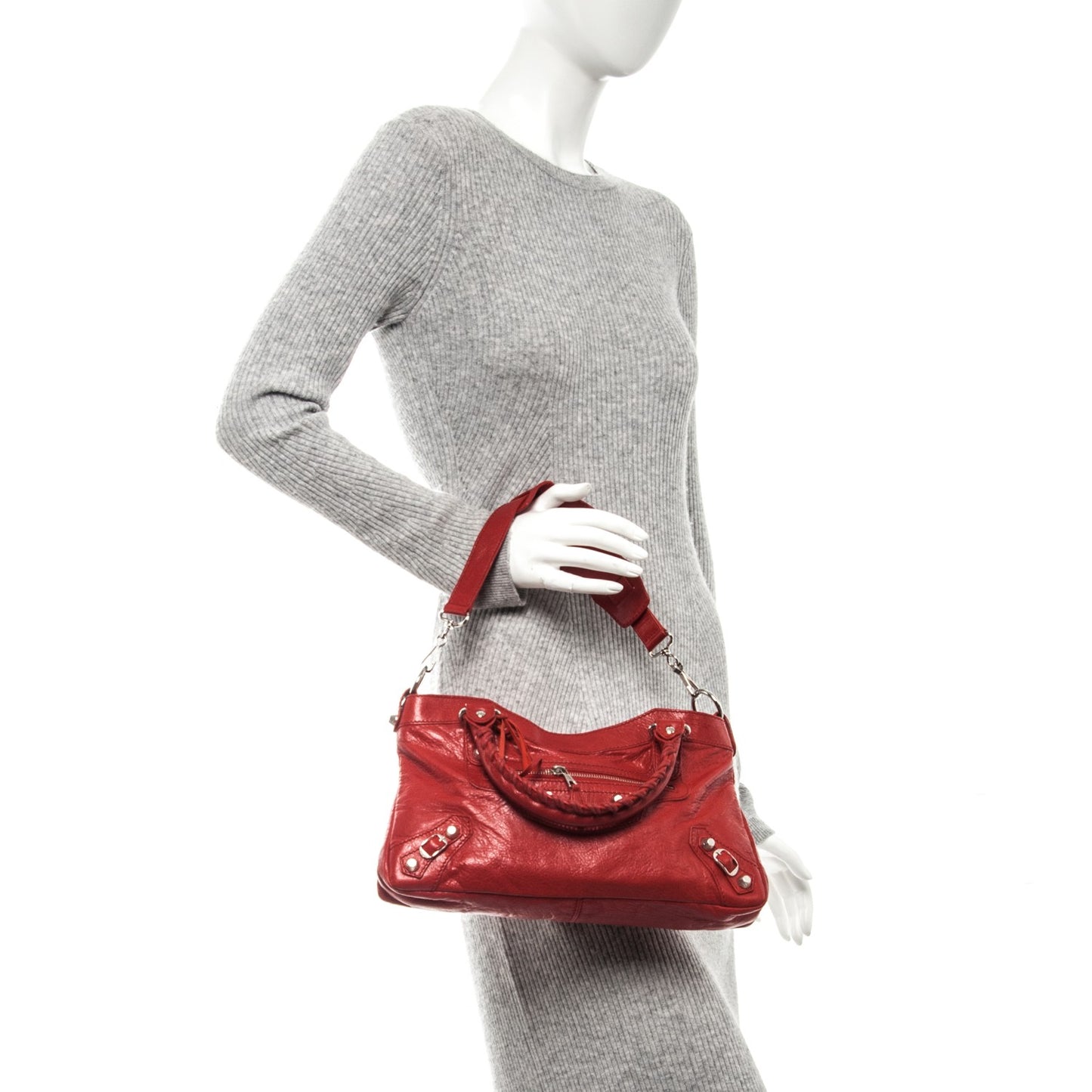 Agneau Giant 12 Silver Hardware First Rouge Cardinal