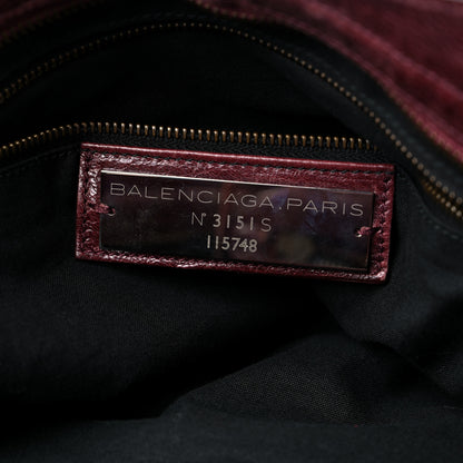 Balenciaga Agneau Classic Hardware City Dark Wine 7 of 21