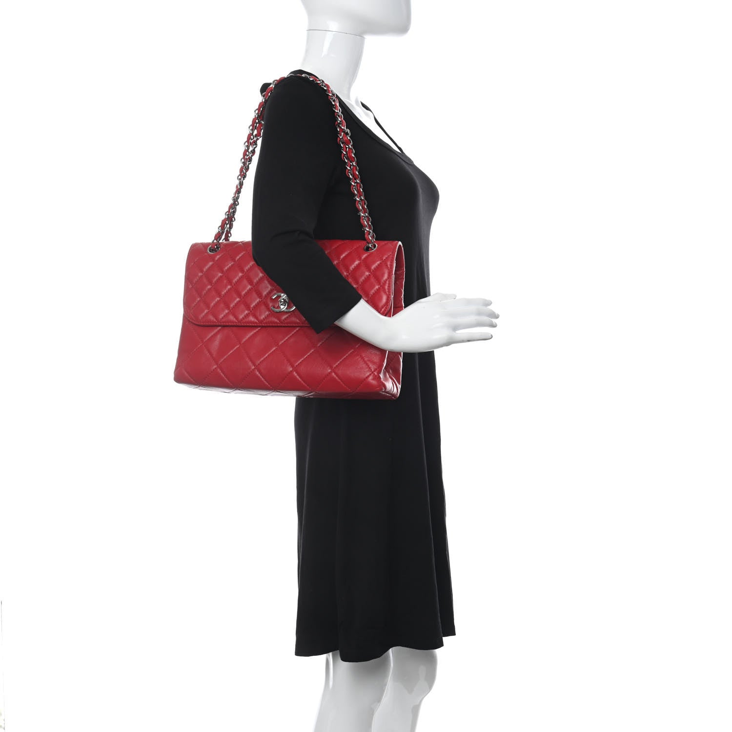 Chanel Calfskin Quilted In The Business Flap Bag Red 2 of 10