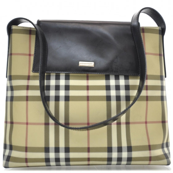 Burberry Prorsum House Check Shoulder Bag Black 1 of 10