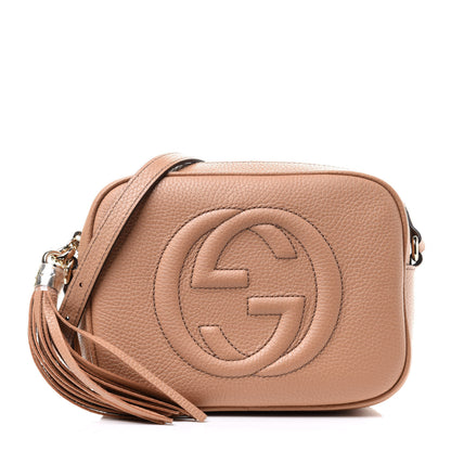 Gucci Pebbled Calfskin Small Soho Disco Bag Camelia 1 of 11