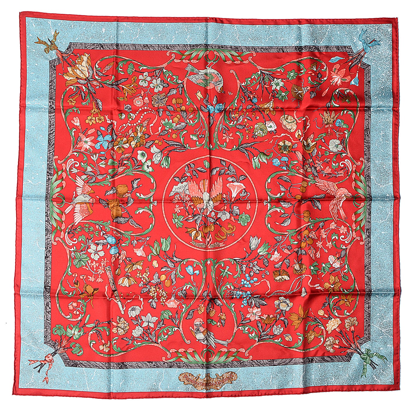 Silk Pierres D'Orient Et D'Occident Scarf 90