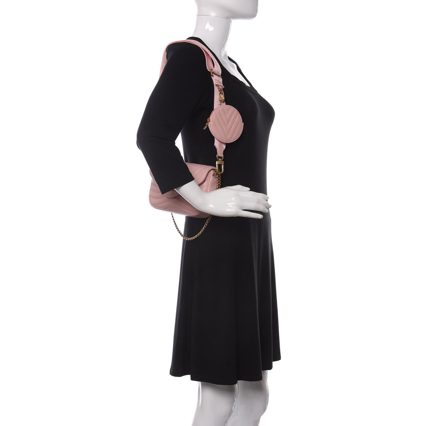 Calfskin New Wave Multi Pochette Rose Ballerine