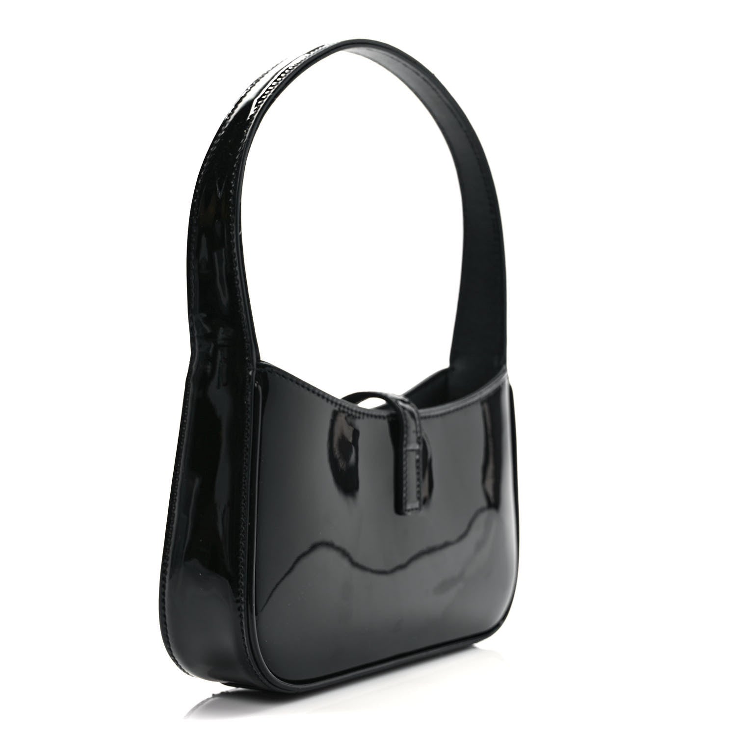 Saint Laurent Patent Calfskin Le 5 A 7 Mini Hobo Black 3 of 8