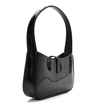Saint Laurent Patent Calfskin Le 5 A 7 Mini Hobo Black 3 of 8