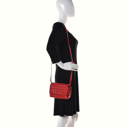 Bottega Veneta Nappa Intrecciato Mini Crossbody Red 2 of 9