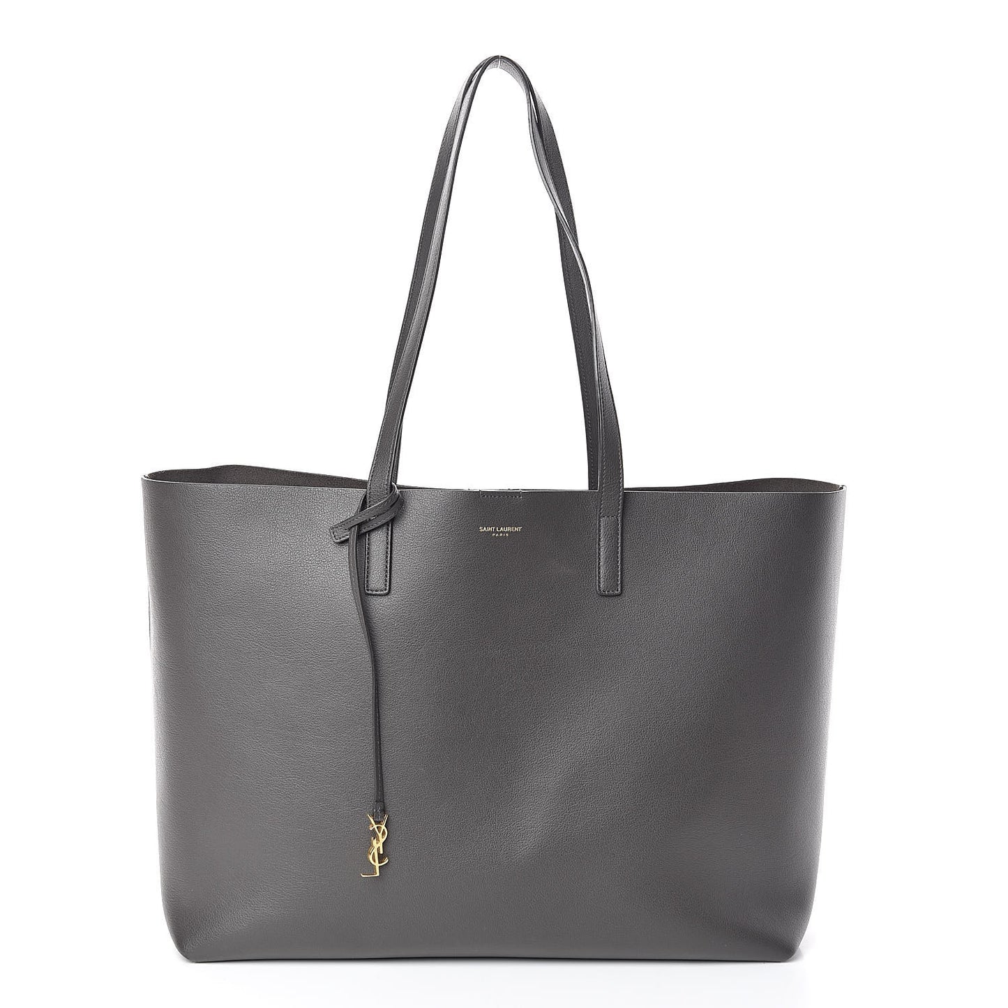 Calfskin Large Shopping Tote Dark Grey