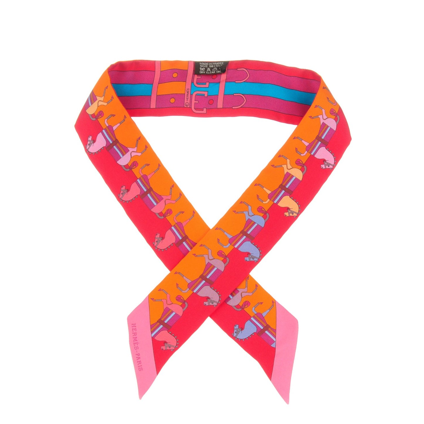 Silk Rocabar Twilly Orange Rouge Framboise
