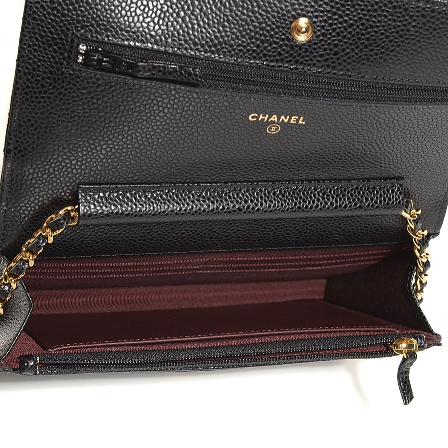 Chanel Caviar Quilted Wallet On Chain WOC Black 5 of 8