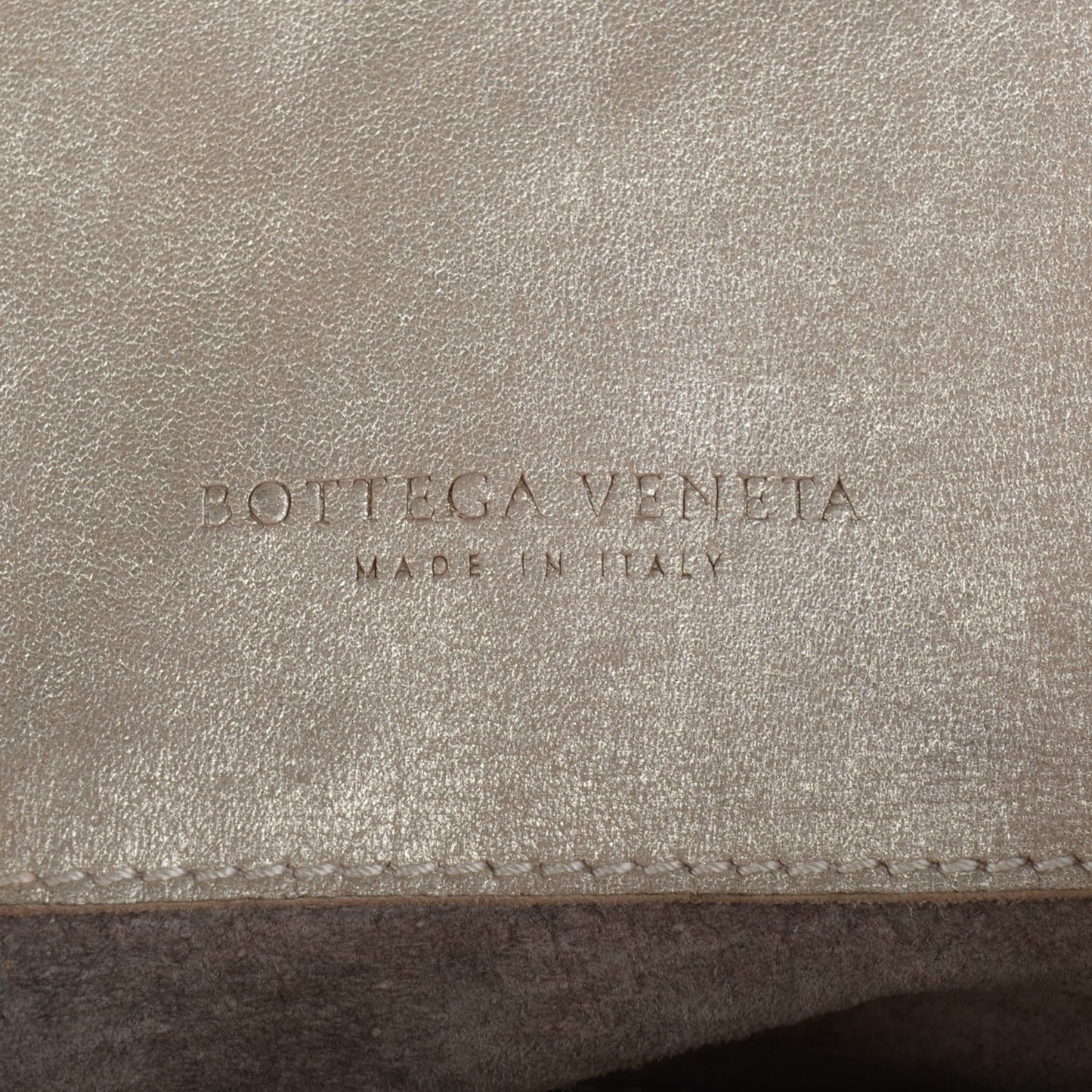 Washed Lambskin Mineral Budoir Tote Gold
