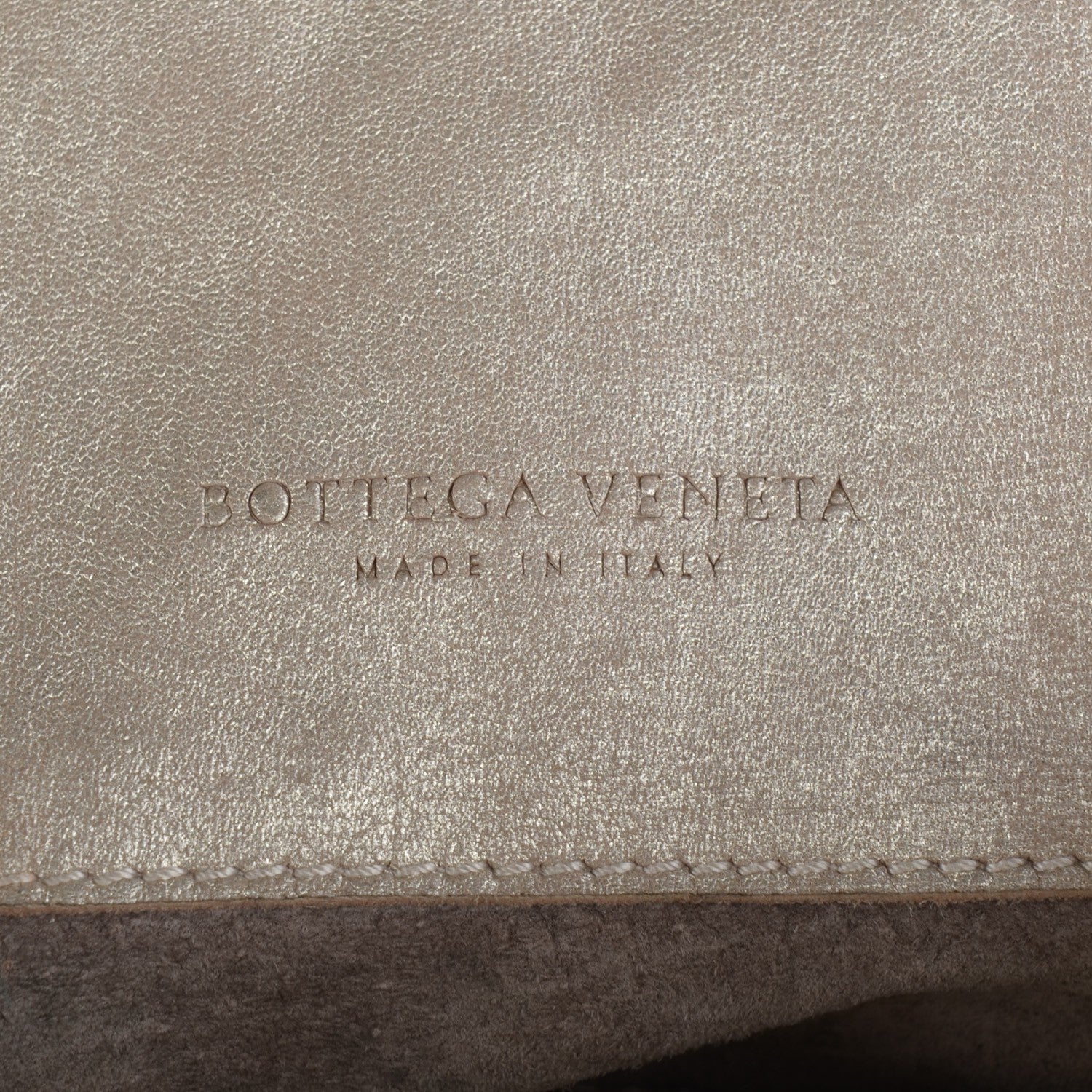 Bottega Veneta Washed Lambskin Mineral Budoir Tote Gold 8 of 8