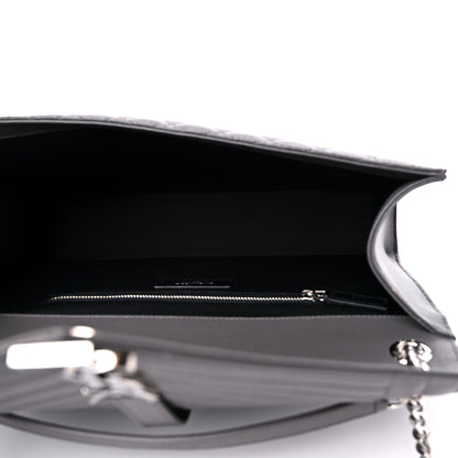 Saint Laurent Grain De Poudre Textured Mixed Matelasse Large Triquilt Monogram Satchel Earth 5 of 13